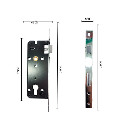 SLG L9009 SN/NP Handle Door Lock Tarikan Handle Kunci Pintu Besar Set