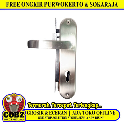 SLG L9009 SN/NP Handle Door Lock Tarikan Handle Kunci Pintu Besar Set