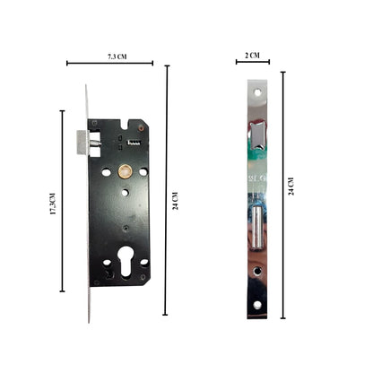 SLG L9007 SN/NP Handle Door Lock Tarikan Handle Kunci Pintu Besar Set