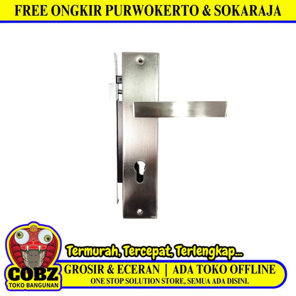 SLG L9007 SN/NP Handle Door Lock Tarikan Handle Kunci Pintu Besar Set