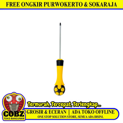 4 IN / ATS CR-V Obeng Screwdriver One Way Plus Gagang Fiber