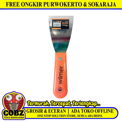 2 1/2 IN / WILMER WKP-525 ekrap Kape Scrapper Cat Perata Acian Gagang Fiber