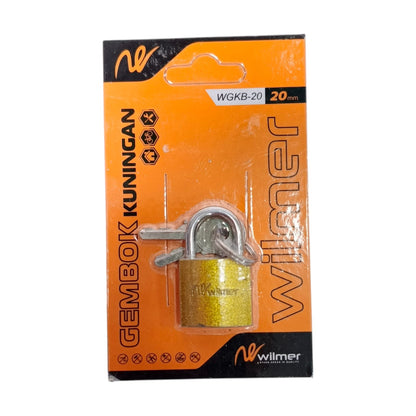 20 MM / WILMER WGKB-20 Gembok Pintu Pagar Padlock Anti Maling Leher Pendek