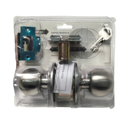 D 5 CM / ATS Kunci Handle Pintu Bulat Kamar Mandi Stainless Warna Set