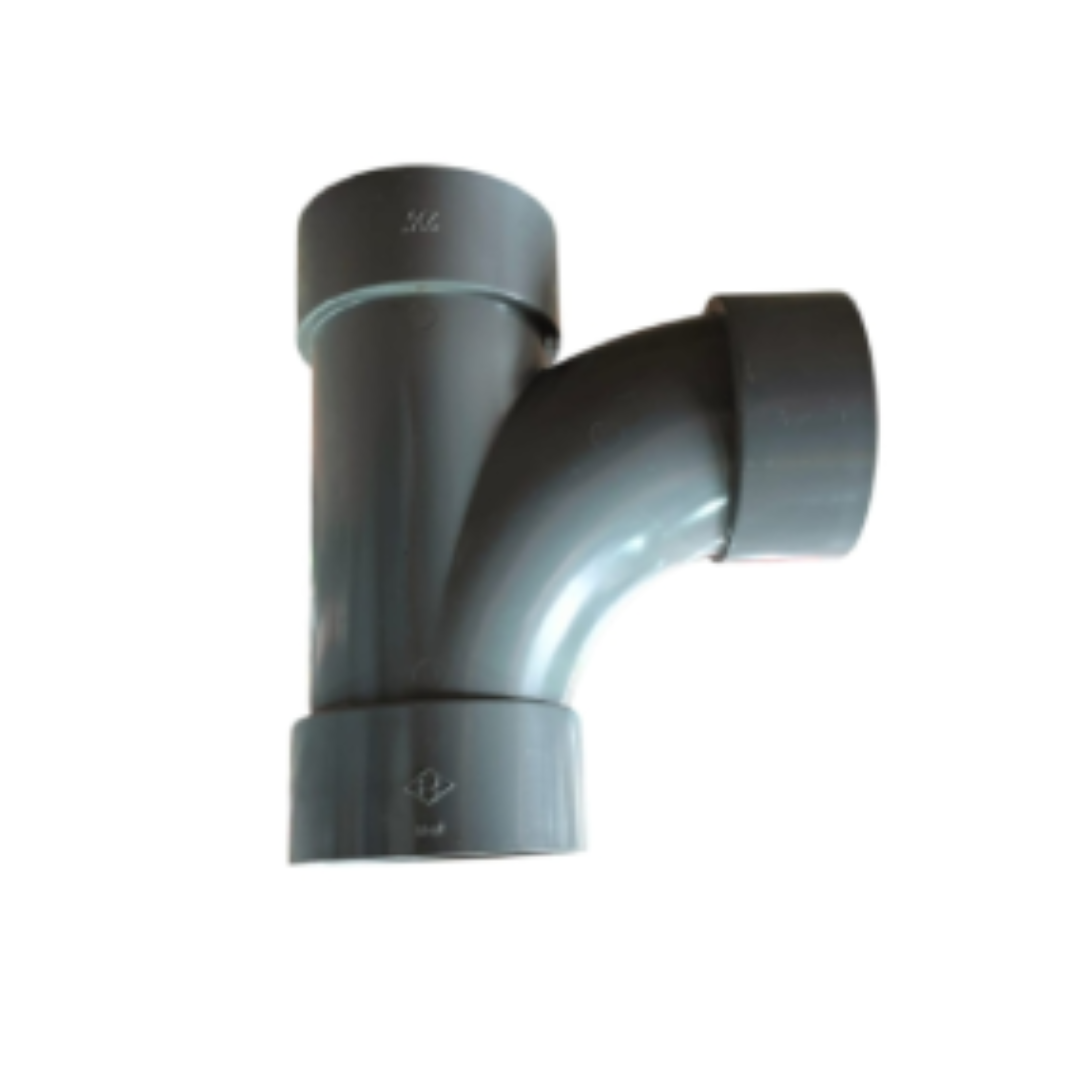 6 IN x 4 IN / RUCIKA D - LT Tee Large Radius Sambungan Fitting Pipa PVC