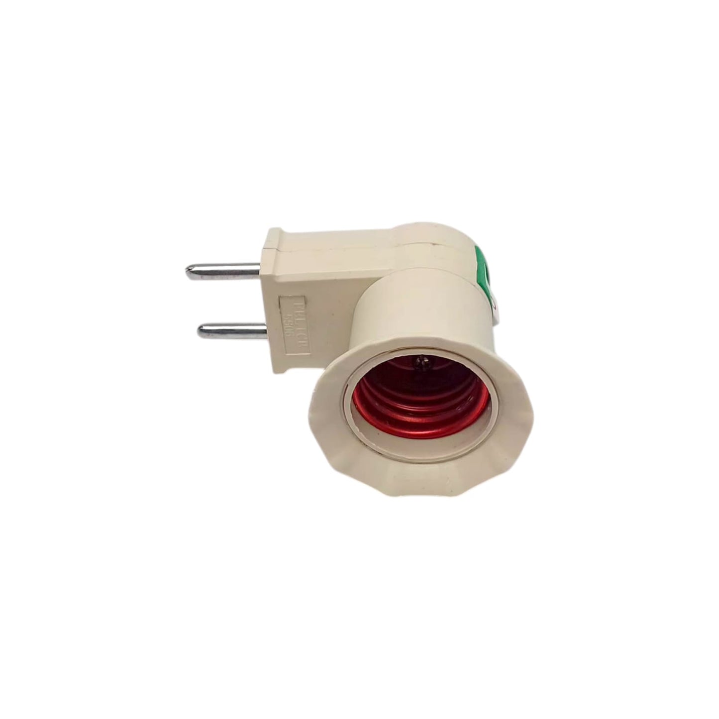FELICE 5506 Fitting Lampu Saklar Steker Colok Dinding Tidur + Switch Krem