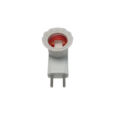 DEXICON Fitting Lampu Saklar Steker Colok Dinding Tidur + Switch Putih