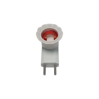 DEXICON Fitting Lampu Saklar Steker Colok Dinding Tidur + Switch Putih