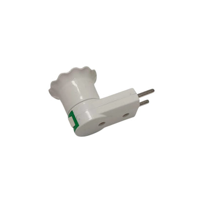 DEXICON Fitting Lampu Saklar Steker Colok Dinding Tidur + Switch Putih