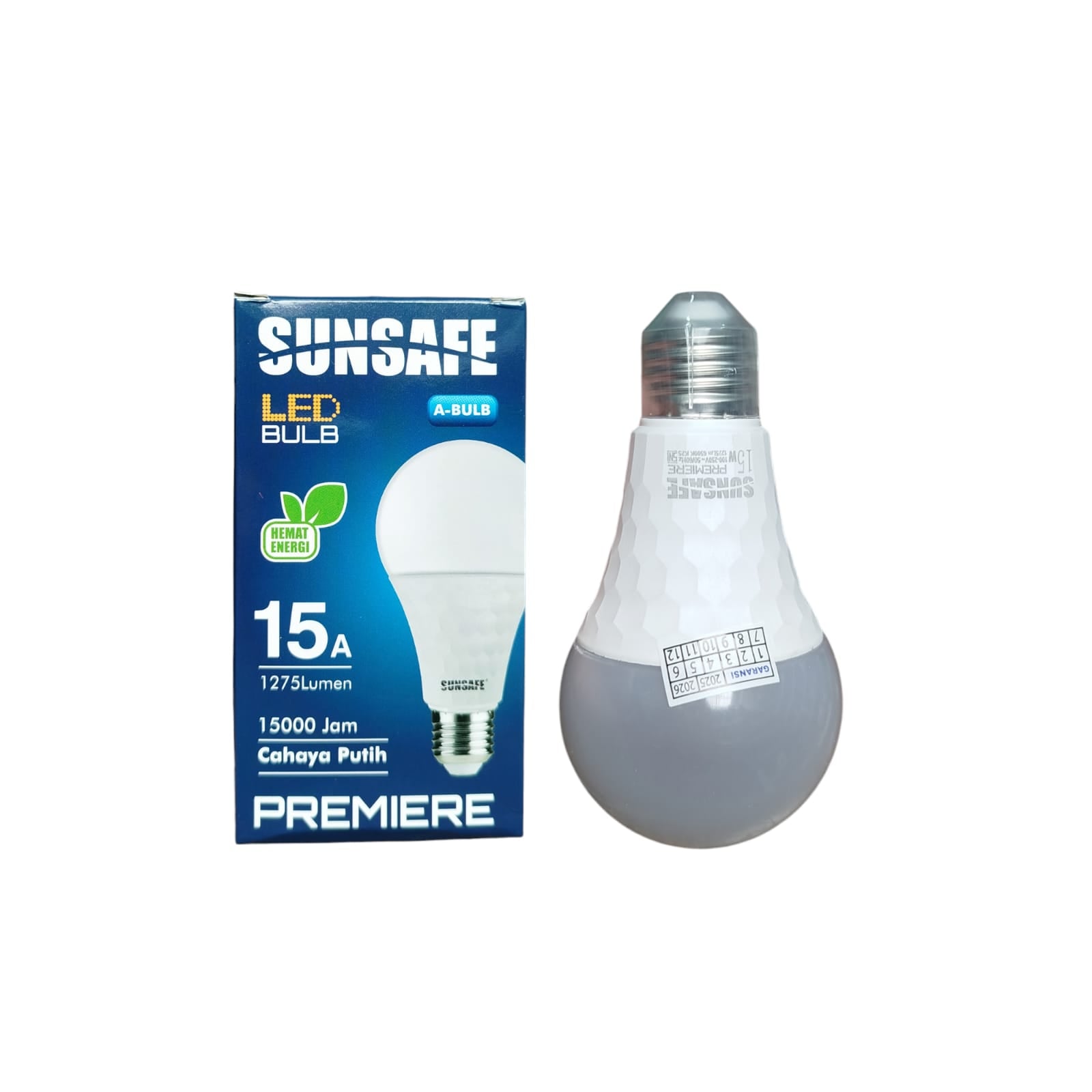 15 WATT / SUNSAFE PREMIERE LED Lampu Bohlam Bulb Moto Putih