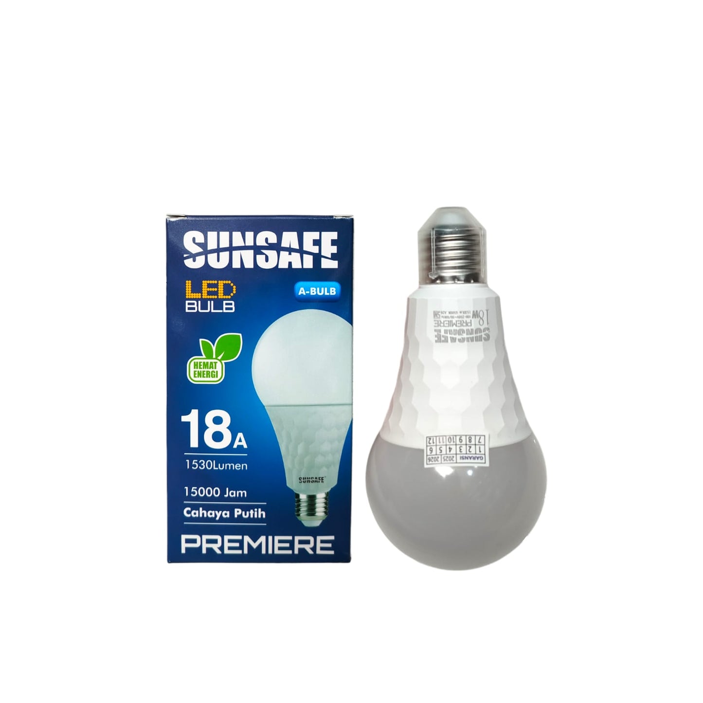 18 WATT / SUNSAFE PREMIERE LED Lampu Bohlam Bulb Moto Putih