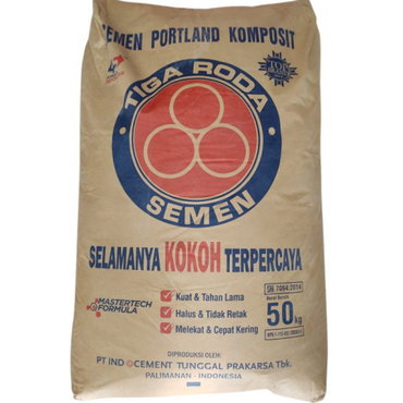 50 KG / TIGA RODA Semen Abu Abu SNI Sak