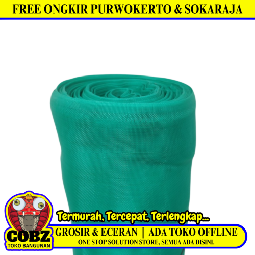 100 CM / TJAP DJANGKAR Insect Net Jaring Proyek Strimin Hijau Meter