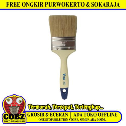 2 1/2 IN / VICO Kuas Cat Tembok Kayu Besi Air Acyrlic Paint Brush