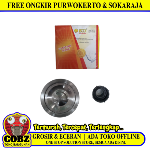 1 1/2 IN / ISCO Afur Saringan Bak Cuci Piring Kitchen Sink Stainless