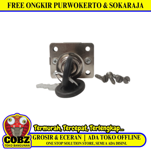 16 MM / FERZA 101 02  Kunci Laci Lemari Cabinet Drawer Lock Kecil Set
