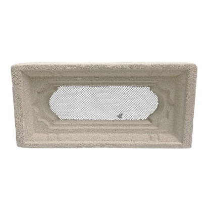 15 CM X 30 CM / BN STR Bulat Rooster Strimin Jalusi Pasir Putih 2 Sisi Biji