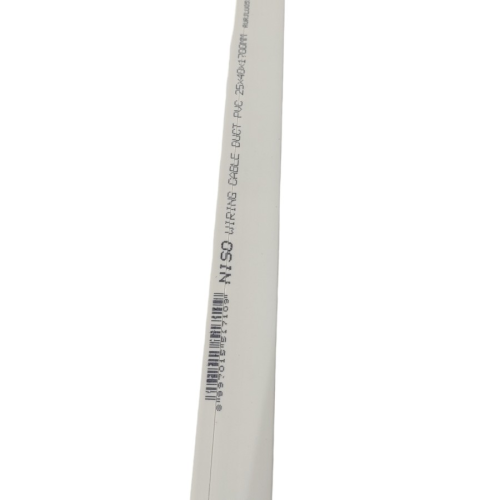 25 MM x 40 MM x 1.7 M / NISO Kabel Dak Ducting Trunking Protector Putih Batang