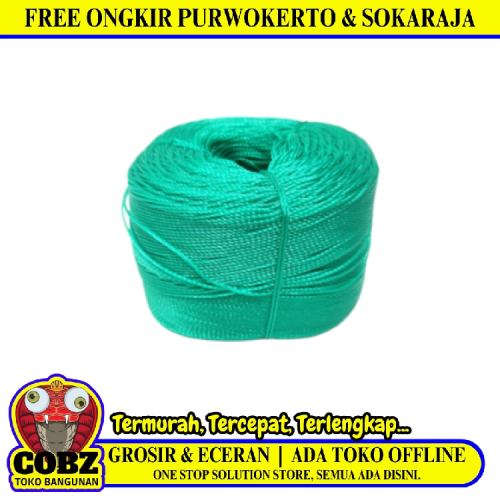 1 MM / NM Tali Tambang Ikat Nylon Plastik PVC Warna Roll