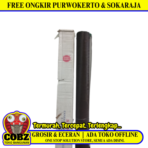 2.5 MM x 5 MM x 100 CM x 10 M / MDS Strimin Nyamuk Parabola Baja Brown Roll