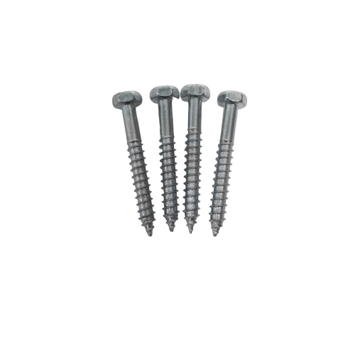 1/4 IN x 2 IN / TM Deskrup Hex Lag Desc Screw Galvanis Putih Biji