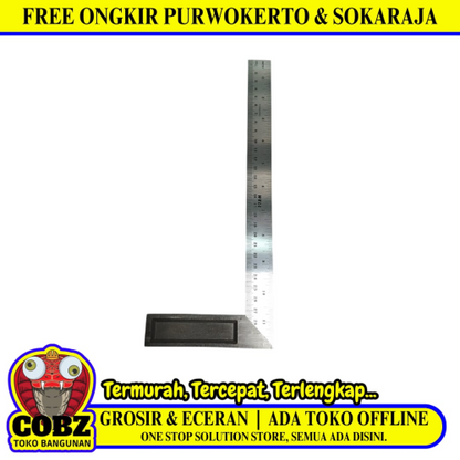 30 CM / WELL Siku Tukang Pasekon Penggaris Alat Ukur Angle Ruler