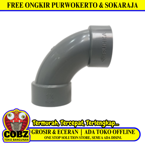 1 1/4 IN / RUCIKA D-LL Elbow Knee Keni Large Radius Fitting Pipa PVC