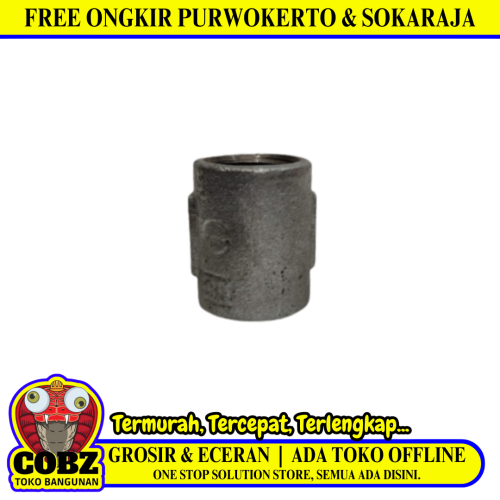1/2 IN / G Sok Drat Dalam Faucet Socket Fitting Pipa Besi