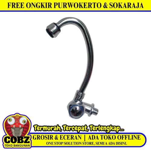 1/2 IN / ONDA V 633 CS Kran Angsa Sink Bak Cuci Piring Tembok Stainless