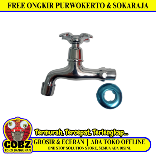 1/2 IN / ONDA A804 Kran Air Tembok Taman Kamar Mandi Stainless