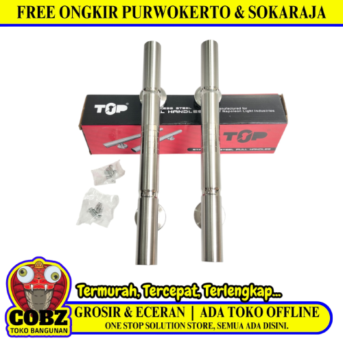 30 CM / TOP 802 Tarikan Pegangan Pull Handle Pintu Bahan Silver Set