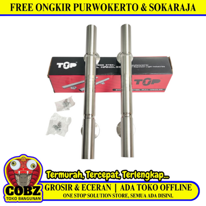 30 CM / TOP 802 Tarikan Pegangan Pull Handle Pintu Bahan Silver Set