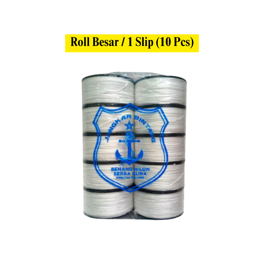TM Benang Nylon Nilon Tukang Bangunan Keramik Putih Roll