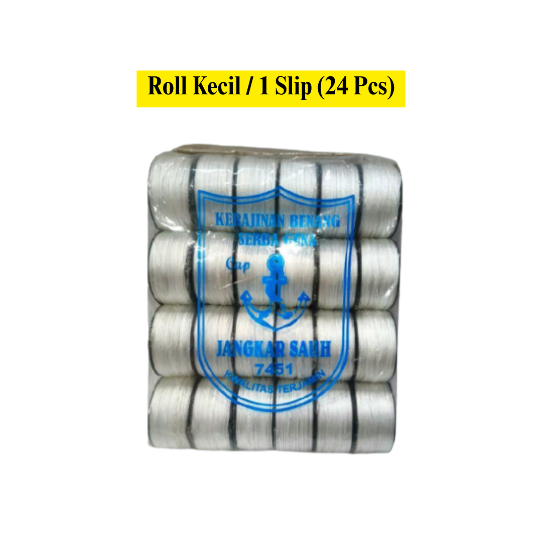 TM Benang Nylon Nilon Tukang Bangunan Keramik Putih Roll