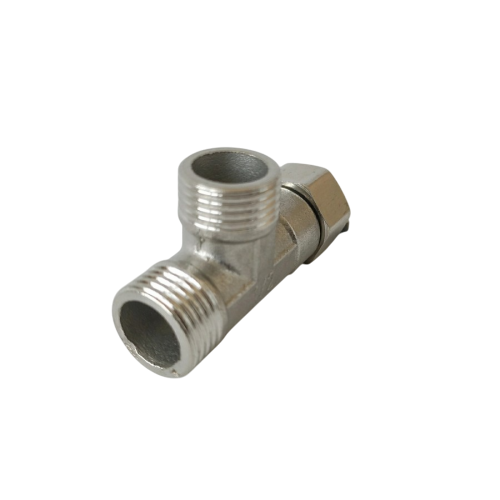 1/2 IN / TM Nepel Tee Drat Luar Dalam Kran Kloset Stainless