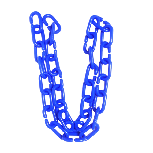 1/4 IN / TM Rantai Plastik PVC Talang Motor Anjing 6 MM Biru Meter