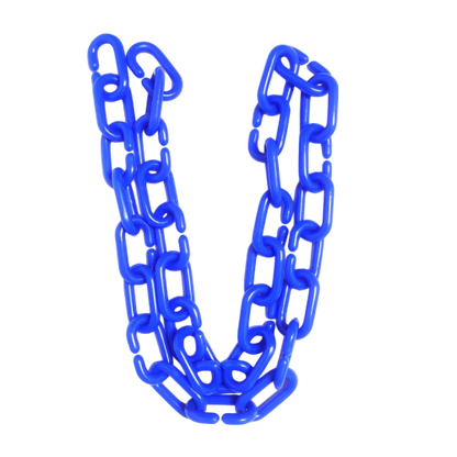 1/4 IN / TM Rantai Plastik PVC Talang Motor Anjing 6 MM Biru Meter