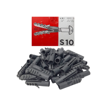 S 10 / POLYSTAR Angkur Dinding Dudukan Baut Sekrup Tembok PVC Ecer Dus