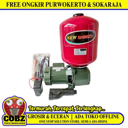 SHIMIZU PC-268 BIT Pompa Air Listrik Sumur Dalam Jet Pump Otomatis Set