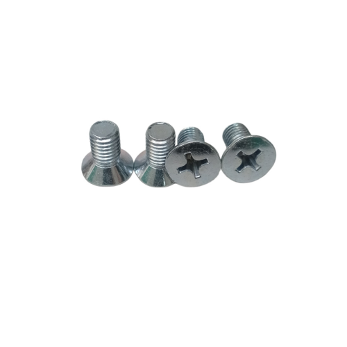M 8 x 15 MM / NM Baut JF Kepala Rata Plus Putih Biji