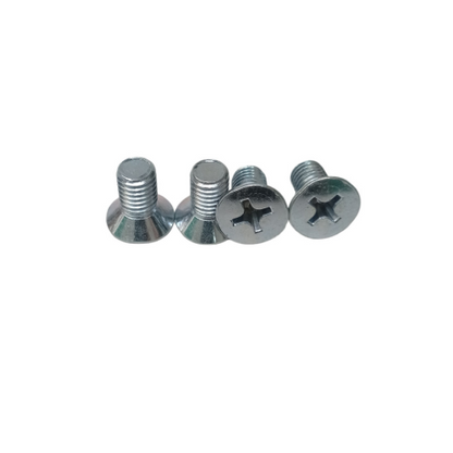 M 8 x 15 MM / NM Baut JF Kepala Rata Plus Putih Biji
