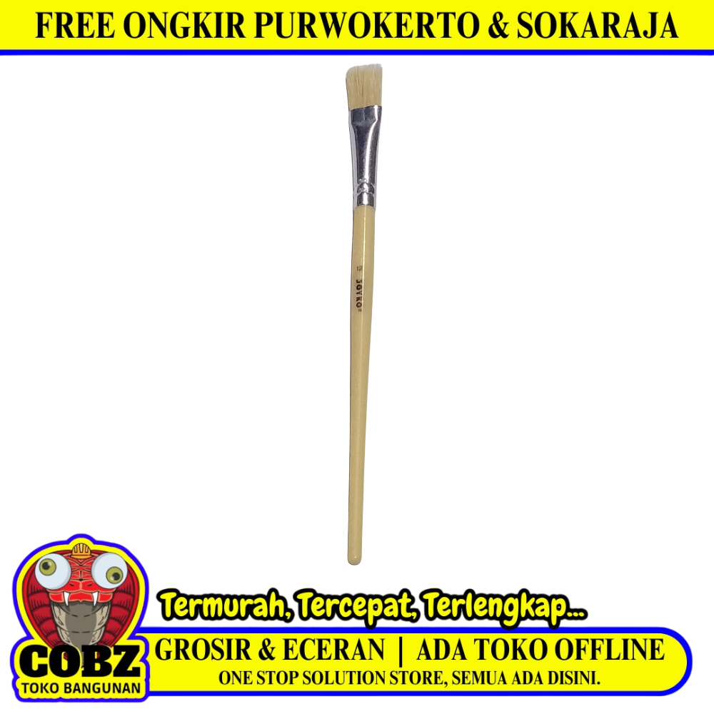 12 MM / JOYKO BR -1 Kuas Lukis Tembok Kayu Besi Air Acyrlic Paint Brush