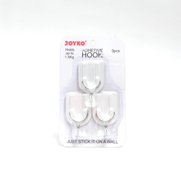 JOYKO ADH-3020 Kapstok Cantel Gantungan Baju Dinding Mini PVC Set