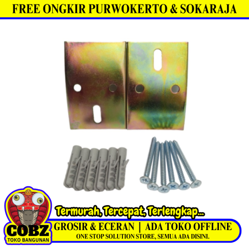 COBZ Klem Bracket Begel Jepit Hak Wastafel Cuci Tangan Stainless