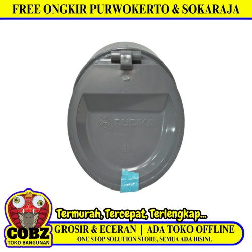 6 IN / RUCIKA Back Flow Valve Fitting Tutup Katup Pipa PVC