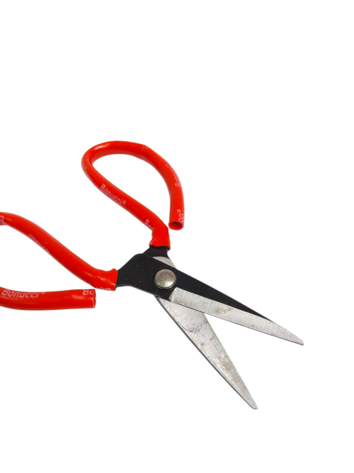 6 IN / BONNUCI Gunting Kodok Bahan Kain Kulit Seng Alloy Steel Scissors