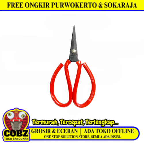 6 IN / BONNUCI Gunting Kodok Bahan Kain Kulit Seng Alloy Steel Scissors