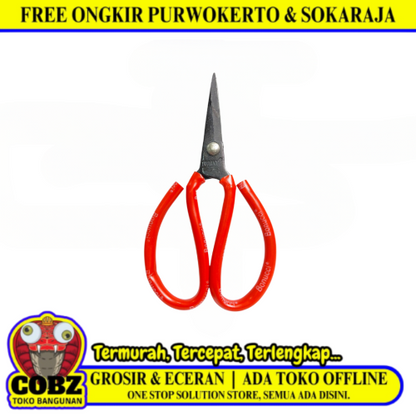 6 IN / BONNUCI Gunting Kodok Bahan Kain Kulit Seng Alloy Steel Scissors