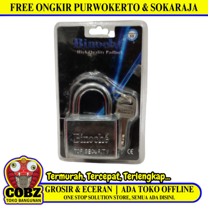 50 MM / BINOCHE Gembok Pintu Pagar Padlock Anti Maling Leher Pendek