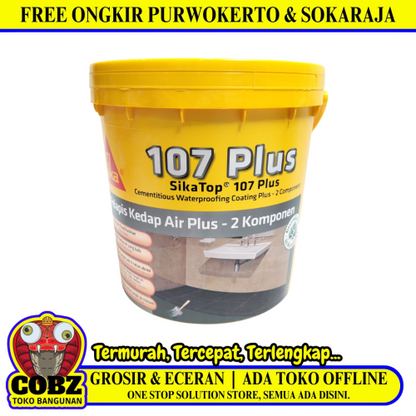 4 KG / SIKA TOP 107 Semen Waterproofing Anti Bocor 2 Komponen Set